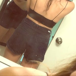 Brandy Melville Hugh waisted black shorts